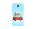 Funda Gel Tpu para Vodafone Smart Prime 7 Diseño Furgoneta Dibujos