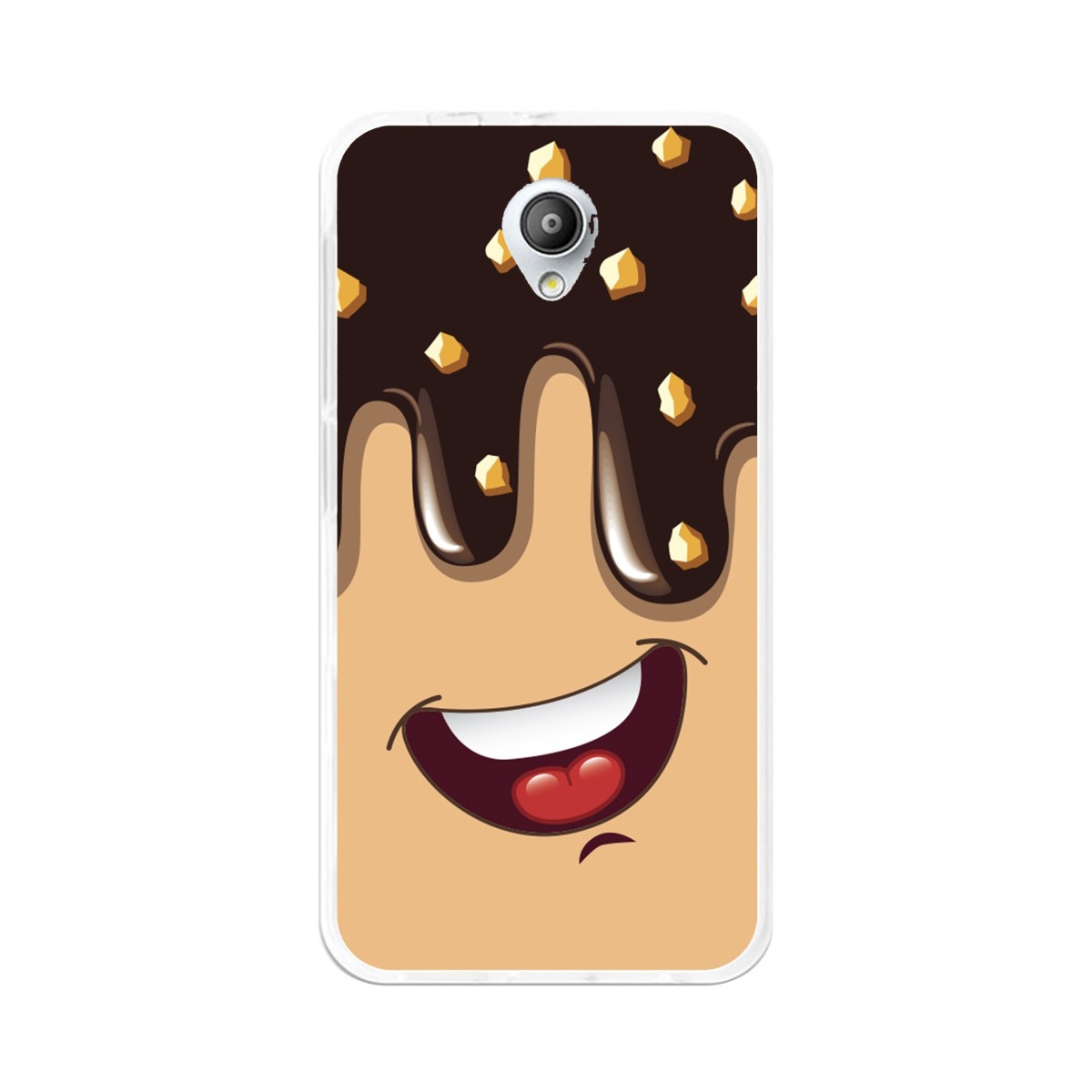 Funda Gel Tpu para Vodafone Smart Prime 7 Diseño Helado Chocolate  Dibujos