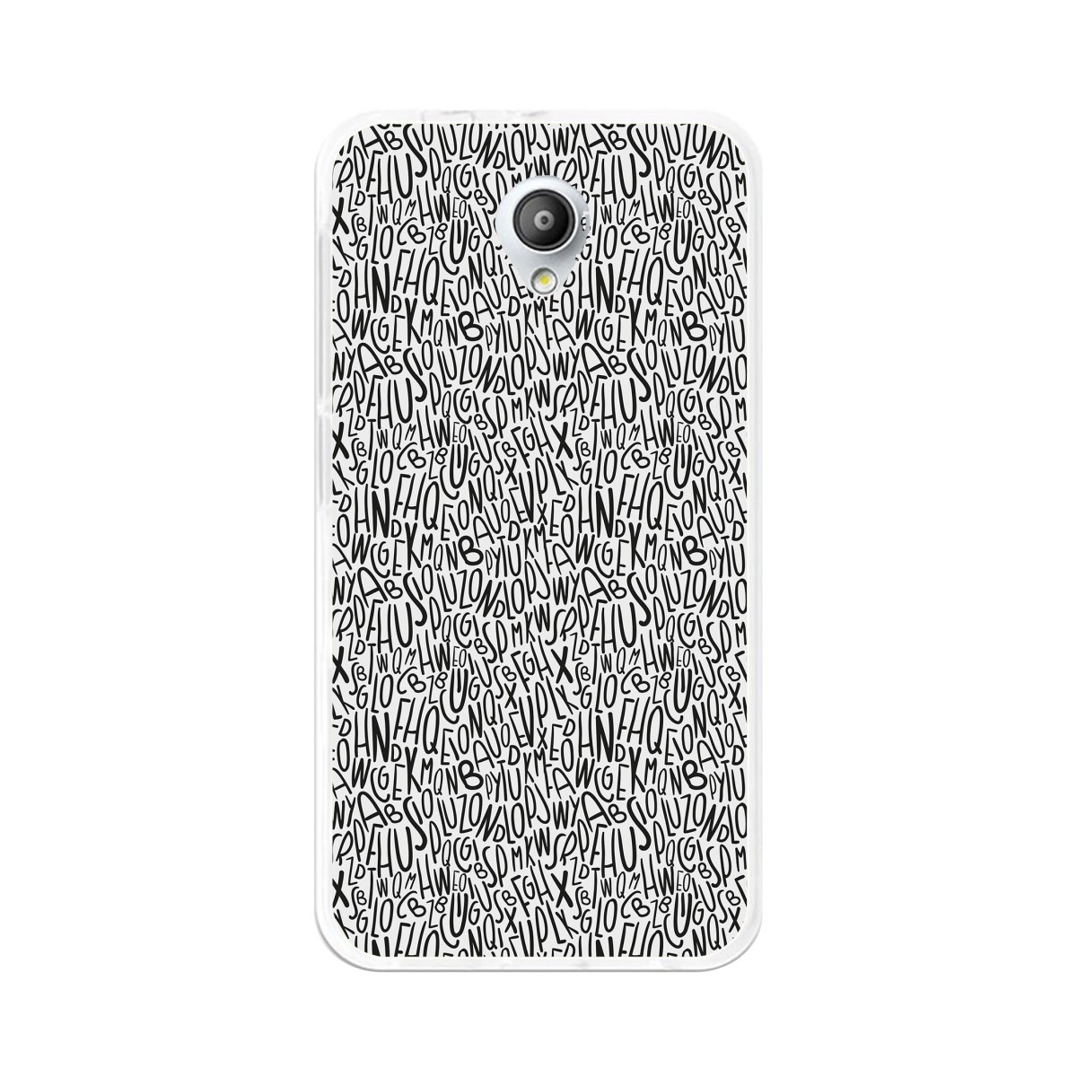 Funda Gel Tpu para Vodafone Smart Prime 7 Diseño Letras Dibujos