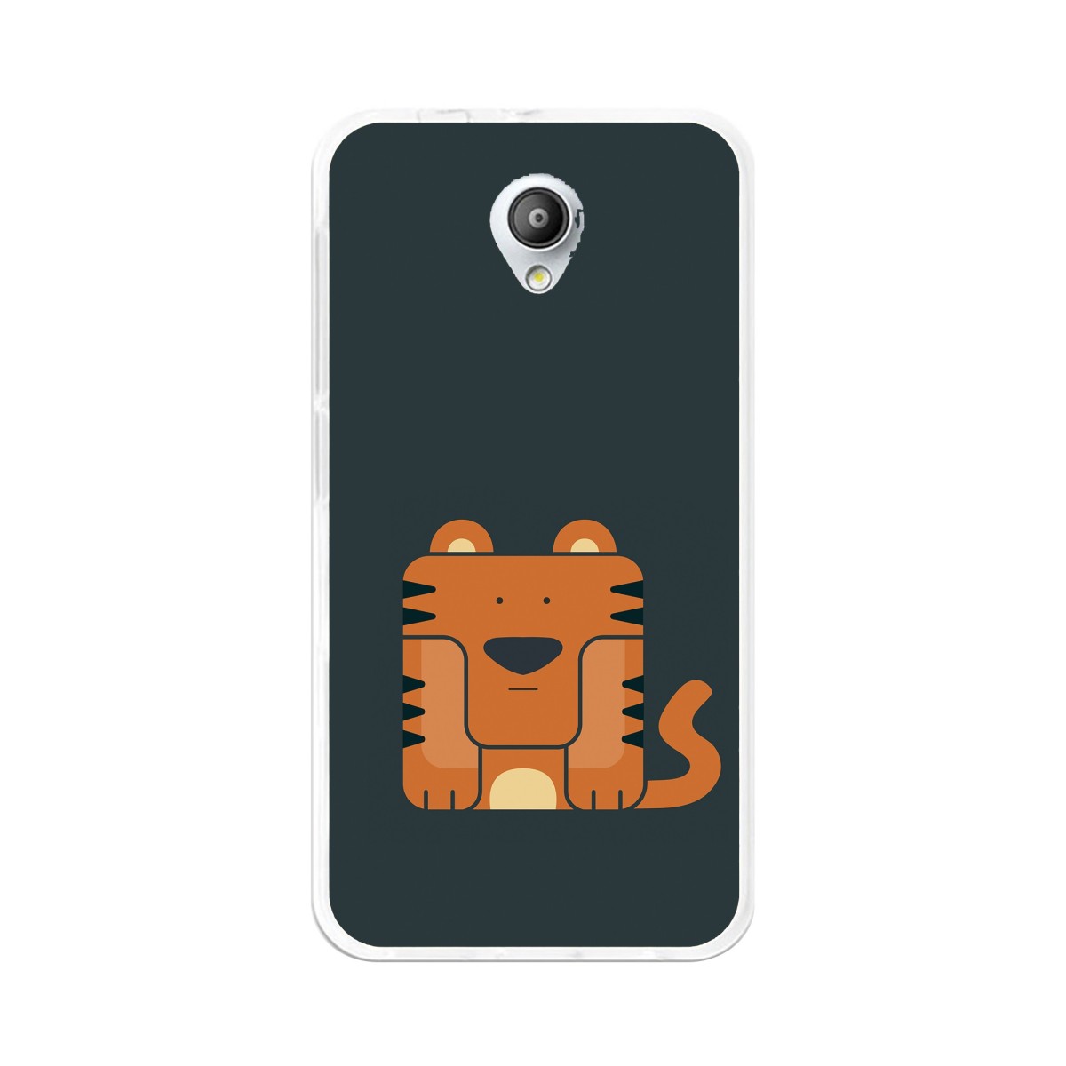 Funda Gel Tpu para Vodafone Smart Prime 7 Diseño Tigre Dibujos