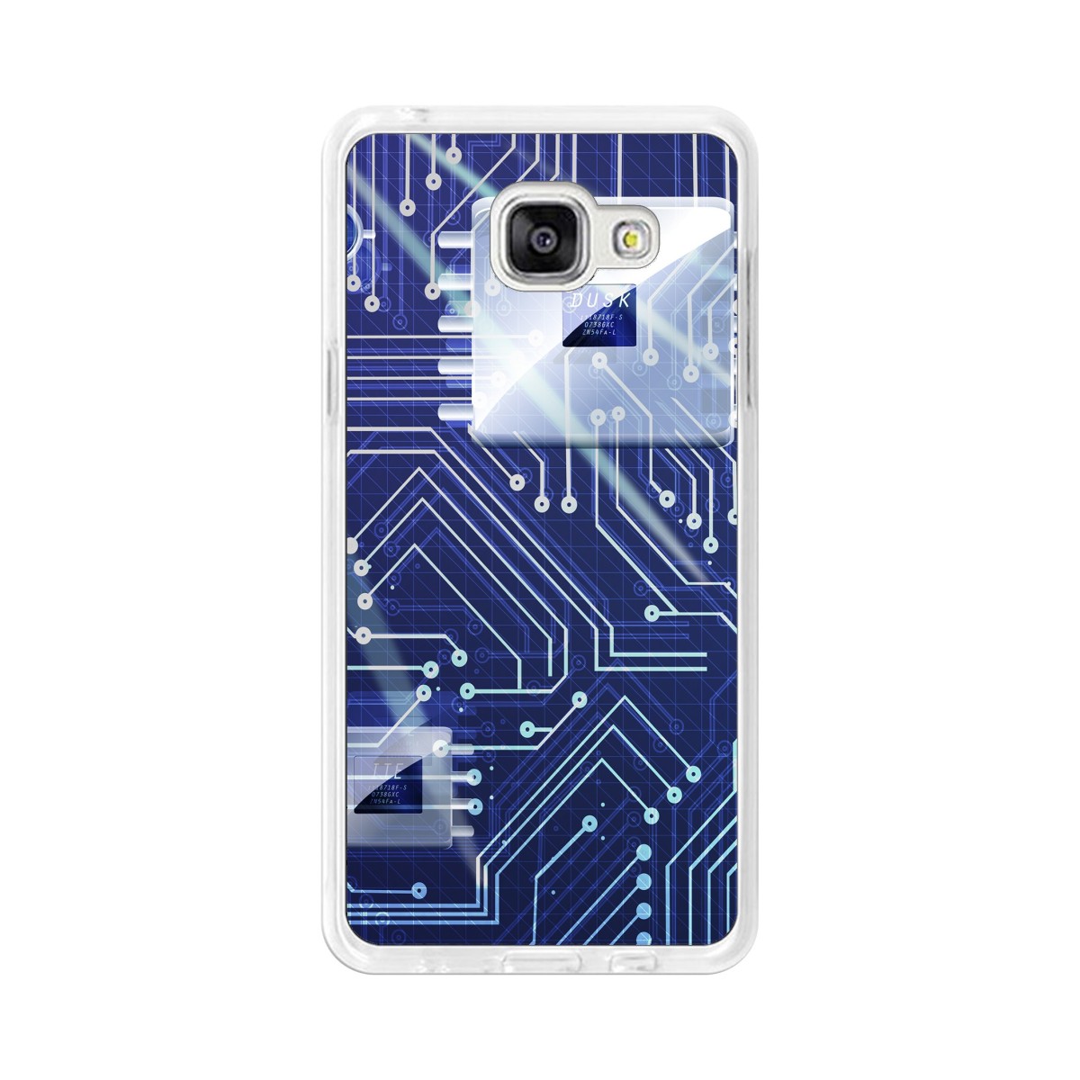 Funda Gel Tpu para Samsung Galaxy A5 (2016) Diseño Circuito Dibujos