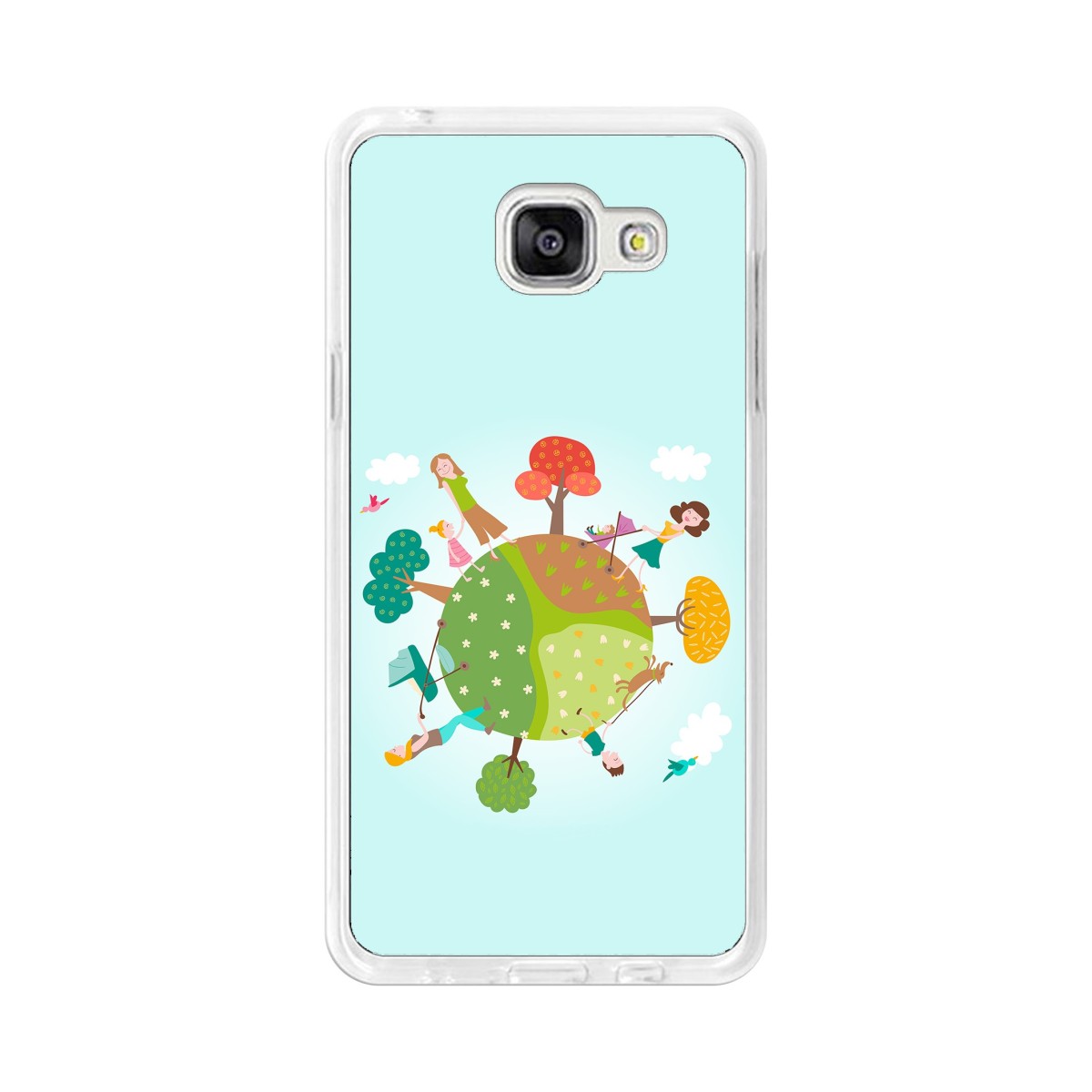 Funda Gel Tpu para Samsung Galaxy A5 (2016) Diseño Familia Dibujos
