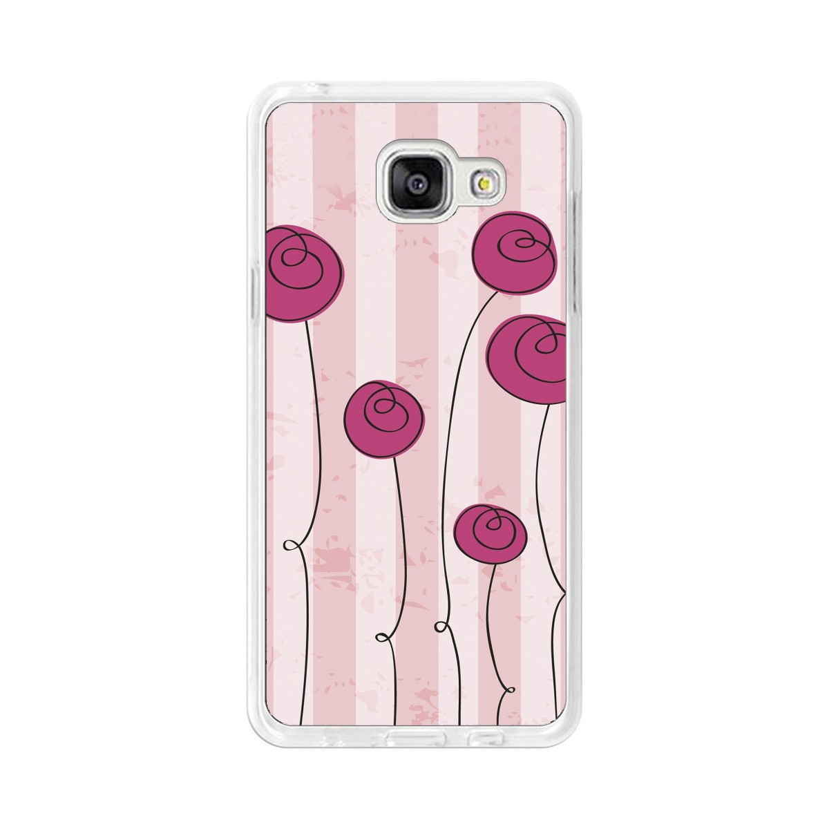 Funda Gel Tpu para Samsung Galaxy A5 (2016) Diseño Flores Vintage Dibujos