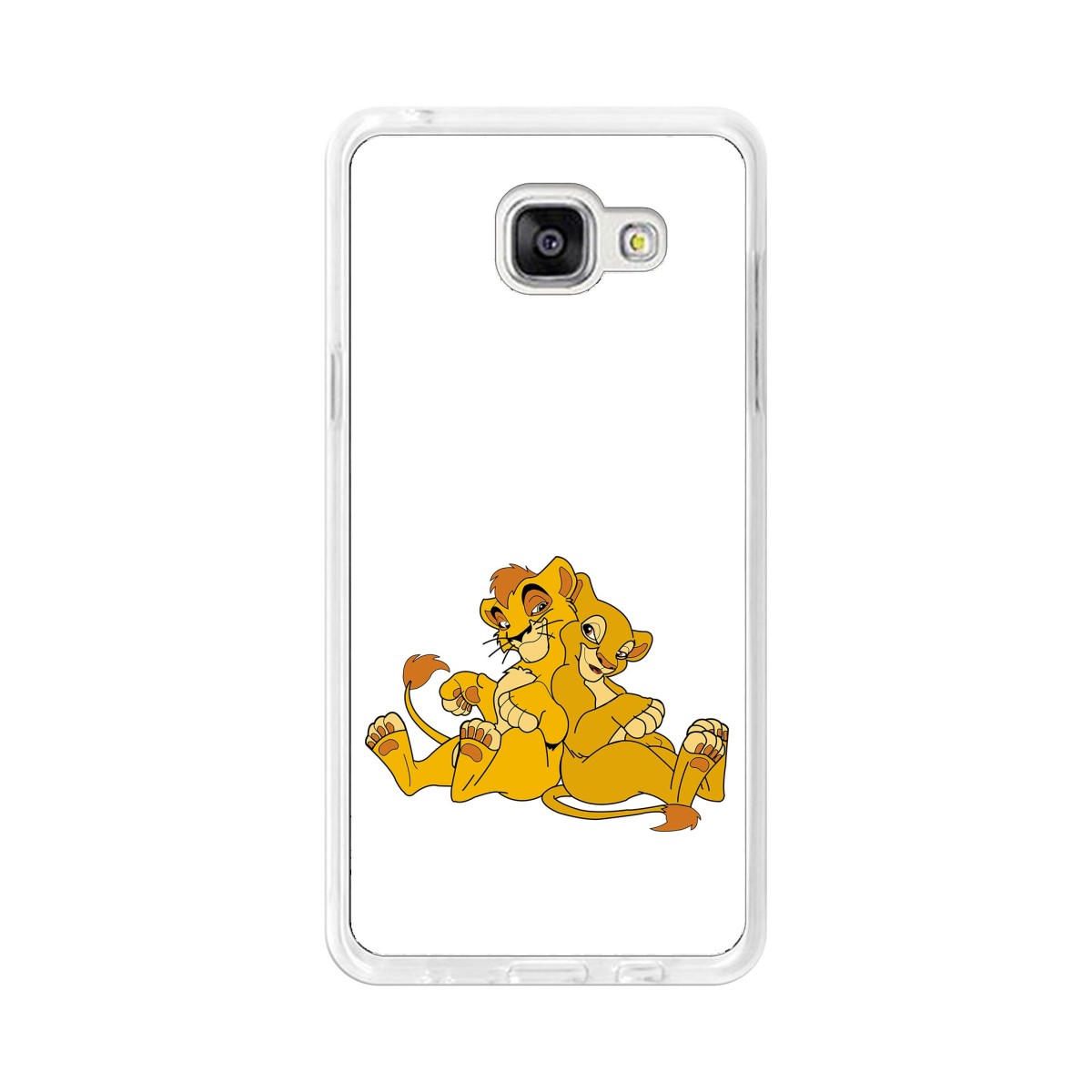 Funda Gel Tpu para Samsung Galaxy A5 (2016) Diseño Leones Dibujos