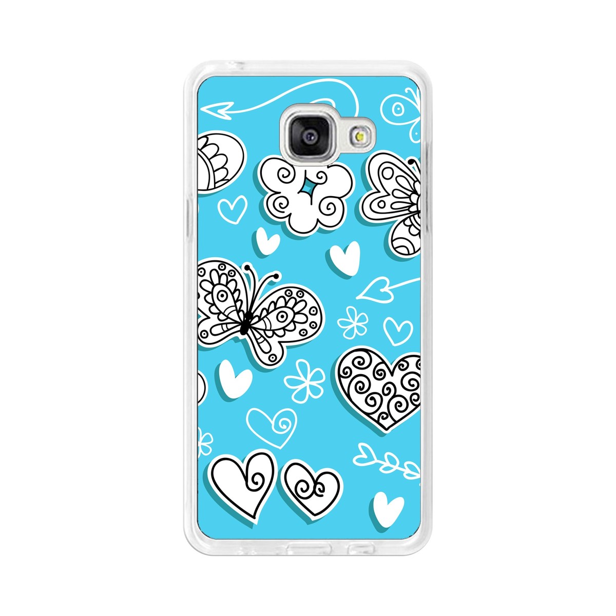 Funda Gel Tpu para Samsung Galaxy A5 (2016) Diseño Mariposas Dibujos