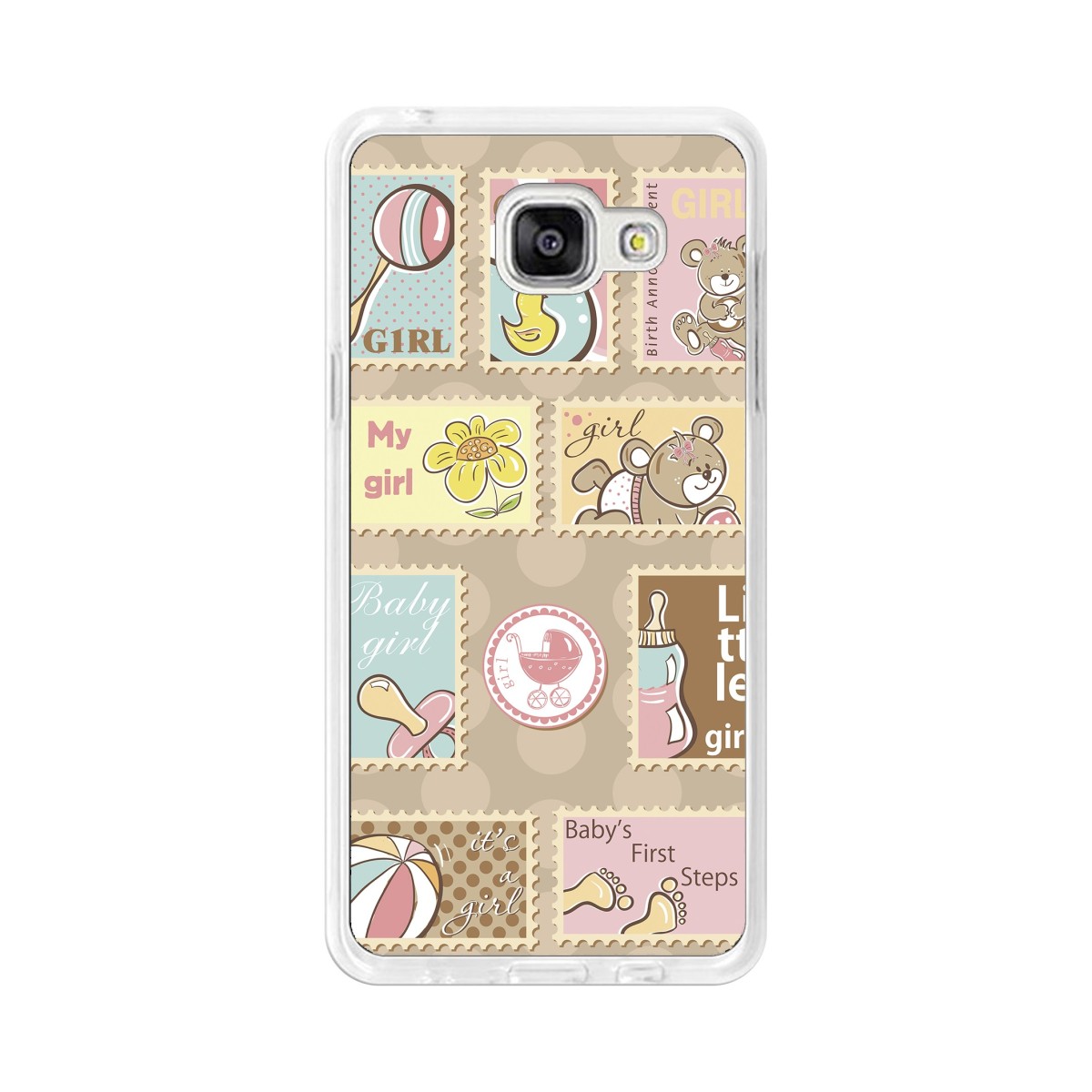 Funda Gel Tpu para Samsung Galaxy A5 (2016) Diseño Sellos Dibujos
