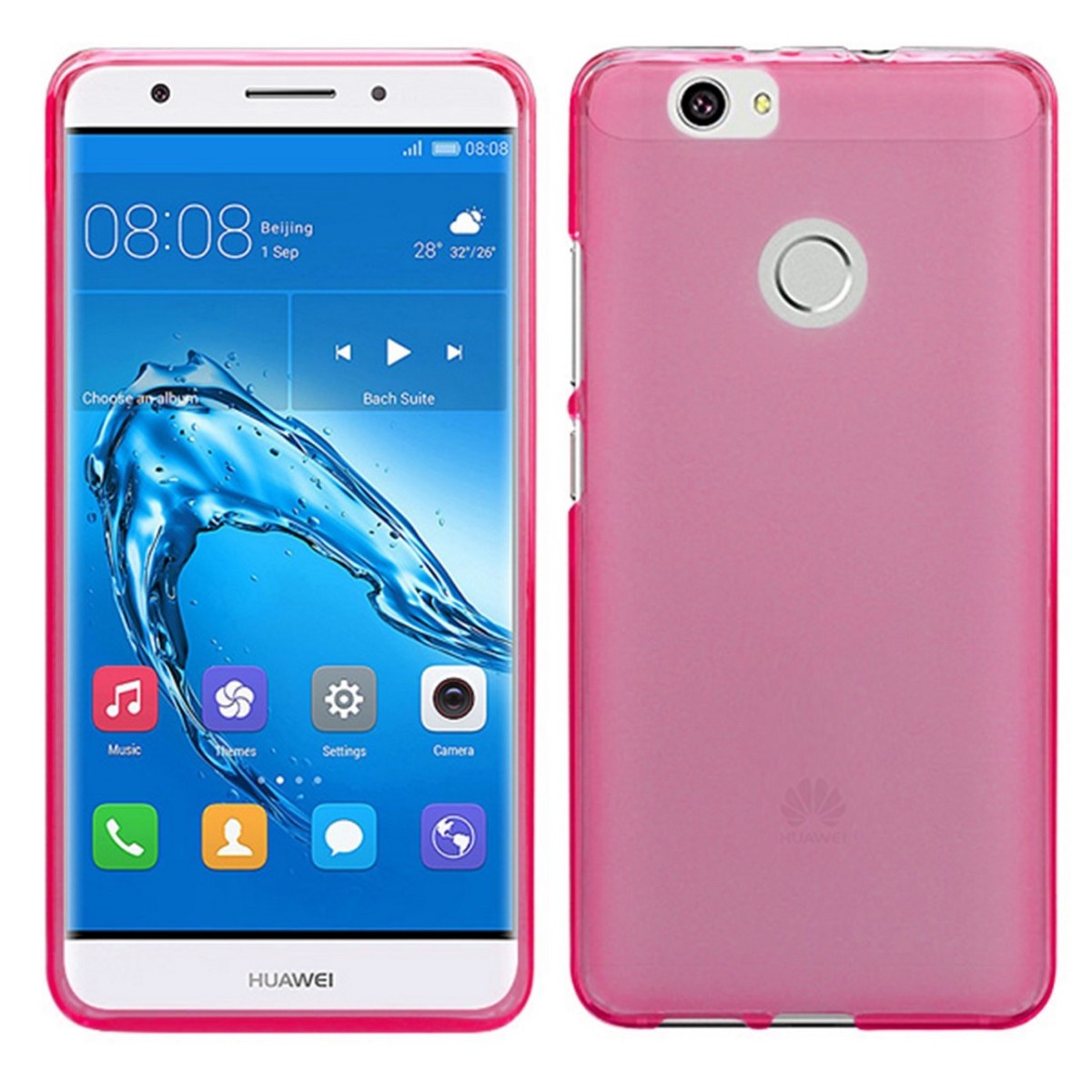 Funda Gel Tpu para Huawei Nova Color Rosa
