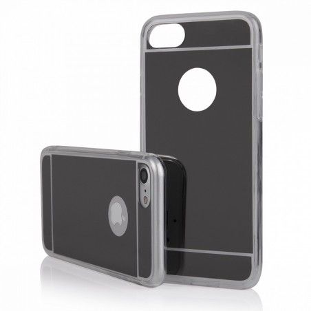 Funda Gel Tpu Efecto Espejo Gris para Iphone 7 /  8