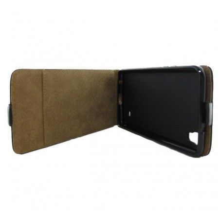 Funda Piel Premium Negra Ultra-Slim para Lg X Power