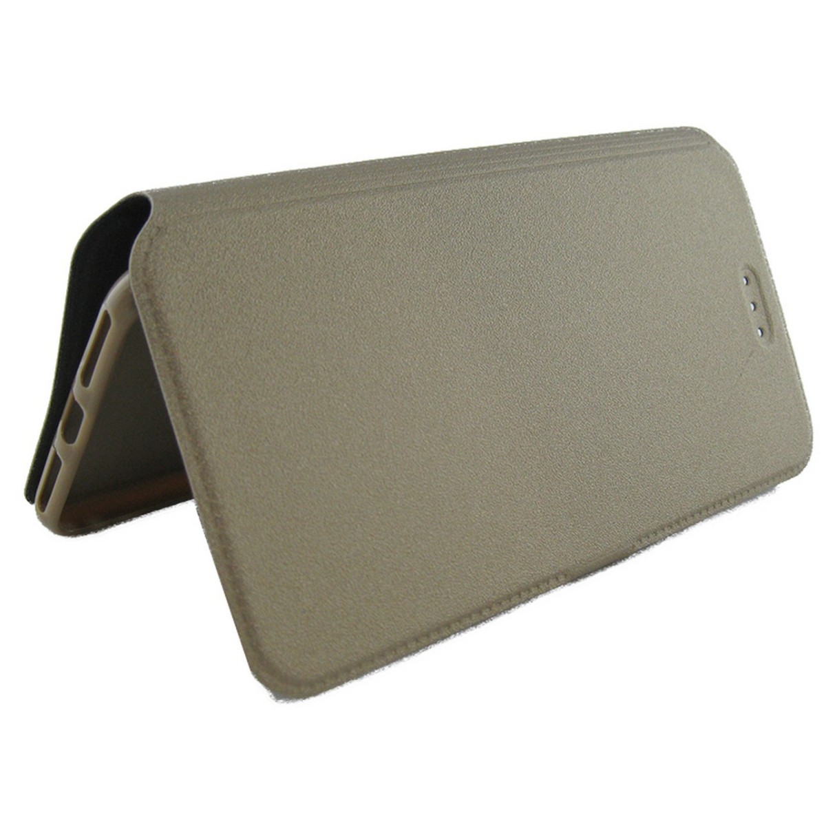 Funda Soporte Piel Dorada para Iphone 7 Plus / 8 Plus  Flip Libro