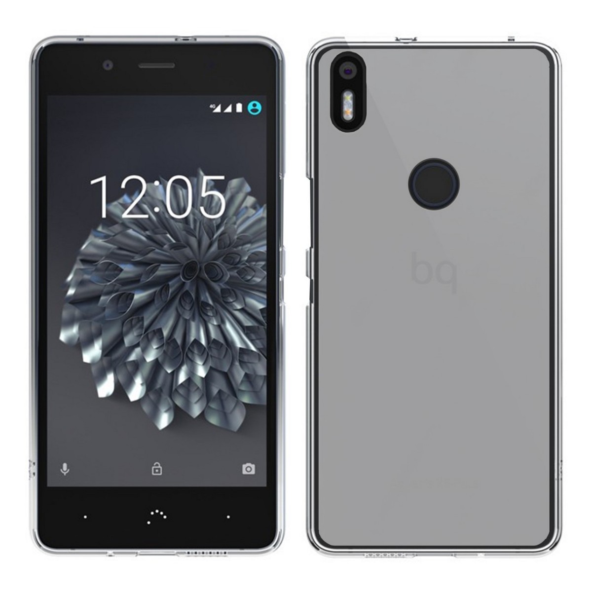 Funda Gel Tpu para Bq Aquaris X5 Plus Color Transparente