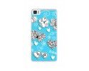 Funda Gel Tpu para Bq Aquaris M4.5 Diseño Mariposas Dibujos