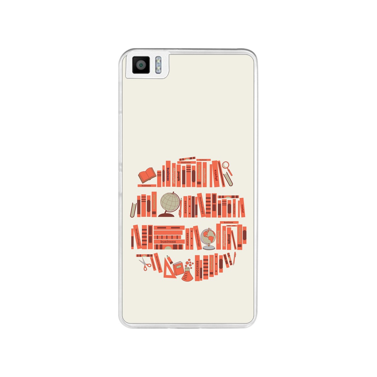 Funda Gel Tpu para Bq Aquaris M4.5 Diseño Mundo-Libro Dibujos