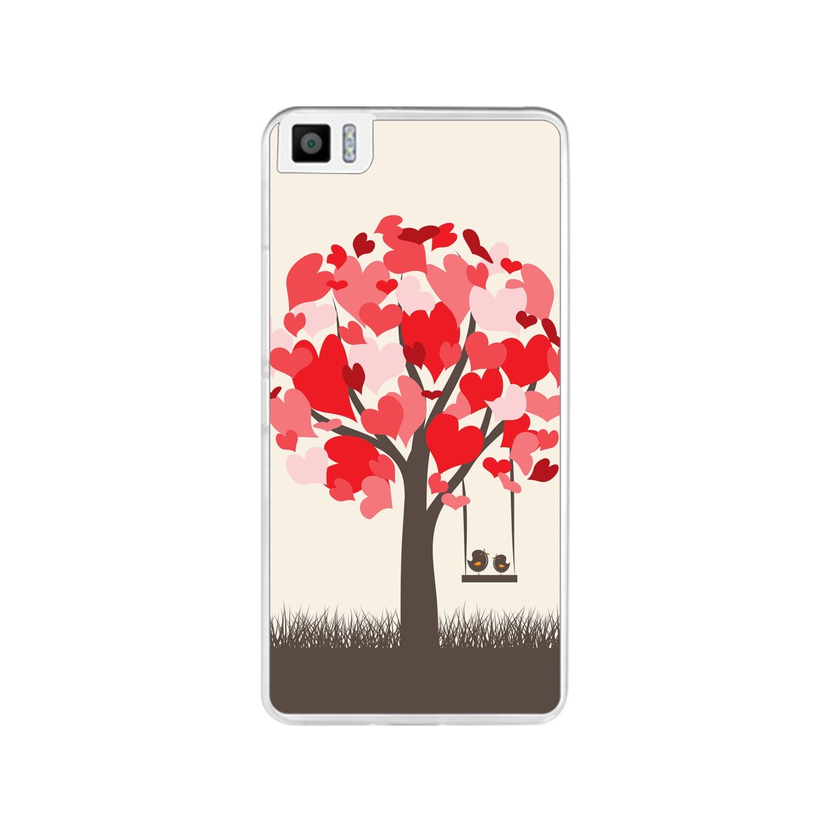 Funda Gel Tpu para Bq Aquaris M4.5 Diseño Pajaritos Dibujos