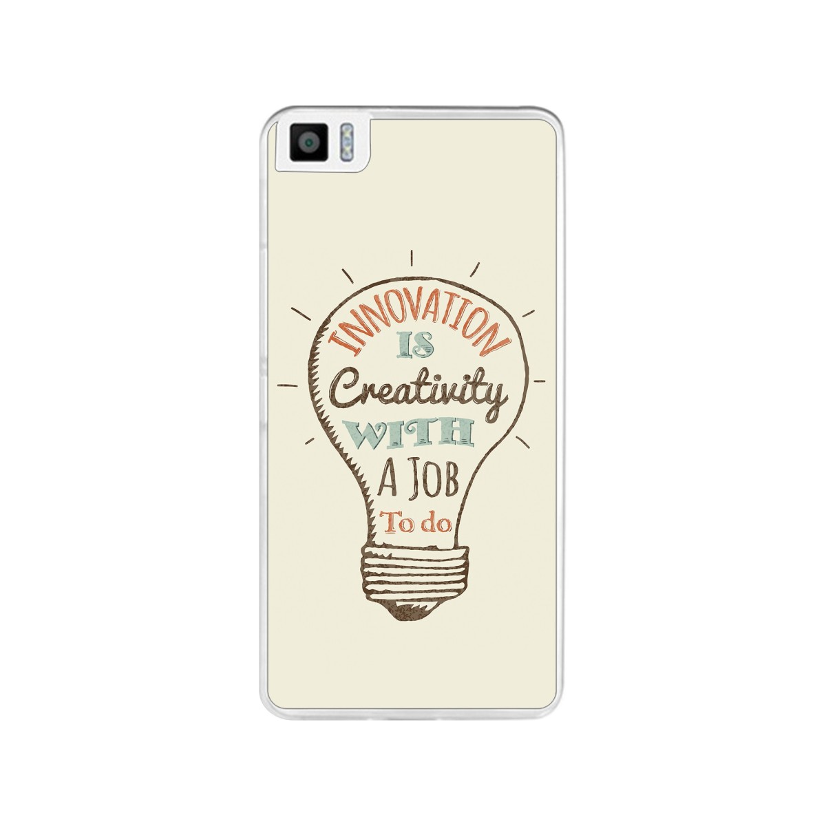 Funda Gel Tpu para Bq Aquaris M4.5 Diseño Creativity Dibujos