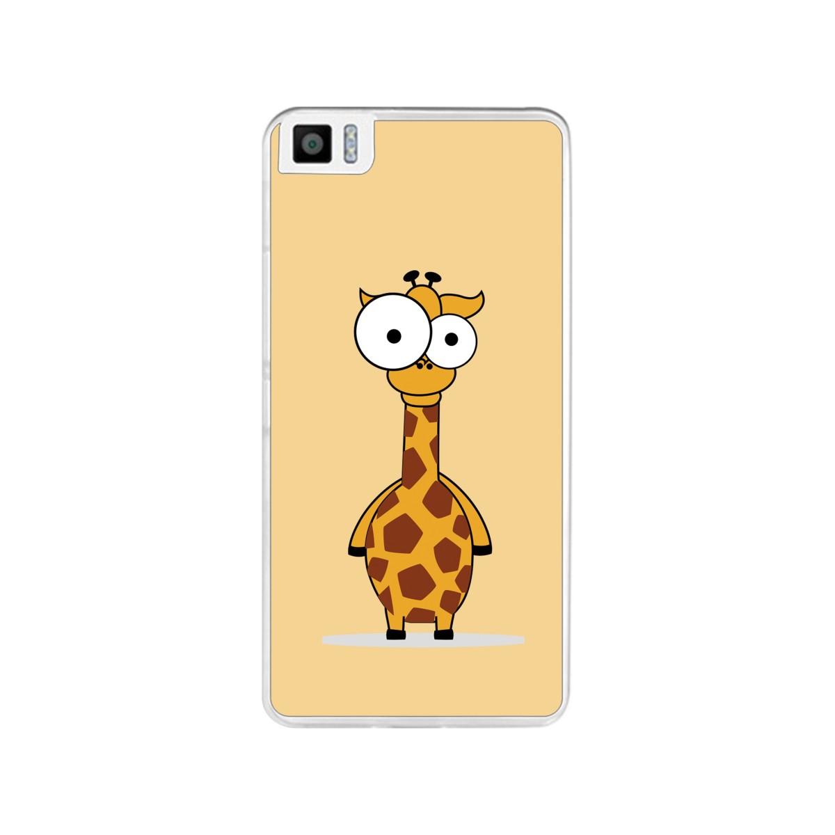 Funda Gel Tpu para Bq Aquaris M4.5 Diseño Jirafa Dibujos