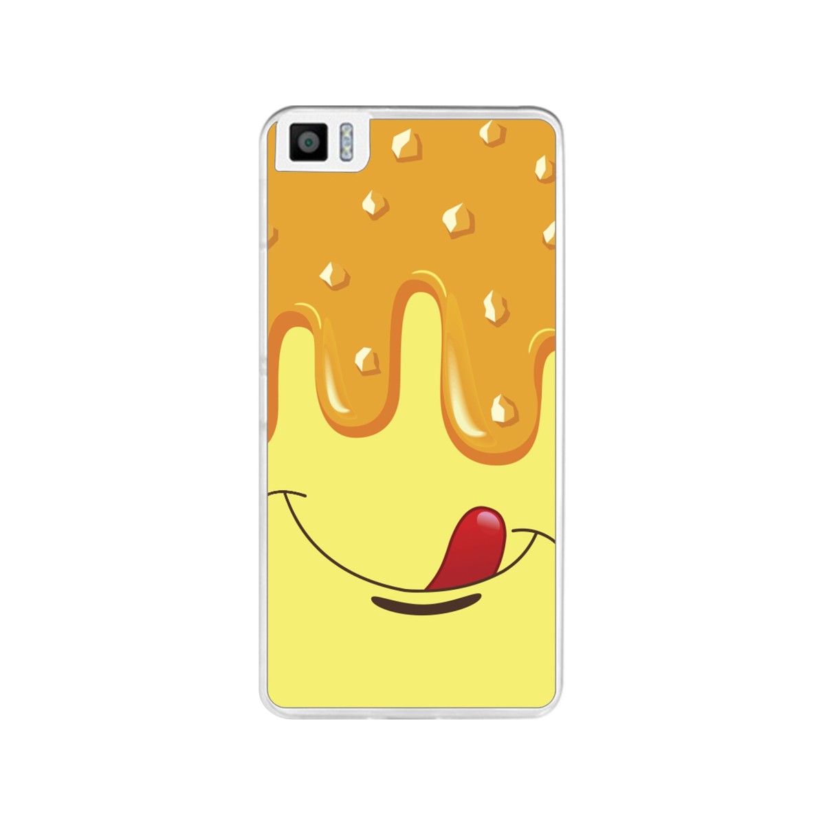 Funda Gel Tpu para Bq Aquaris M4.5 Diseño Helado Vainilla Dibujos
