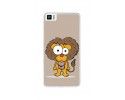 Funda Gel Tpu para Bq Aquaris M4.5 Diseño Leon Dibujos