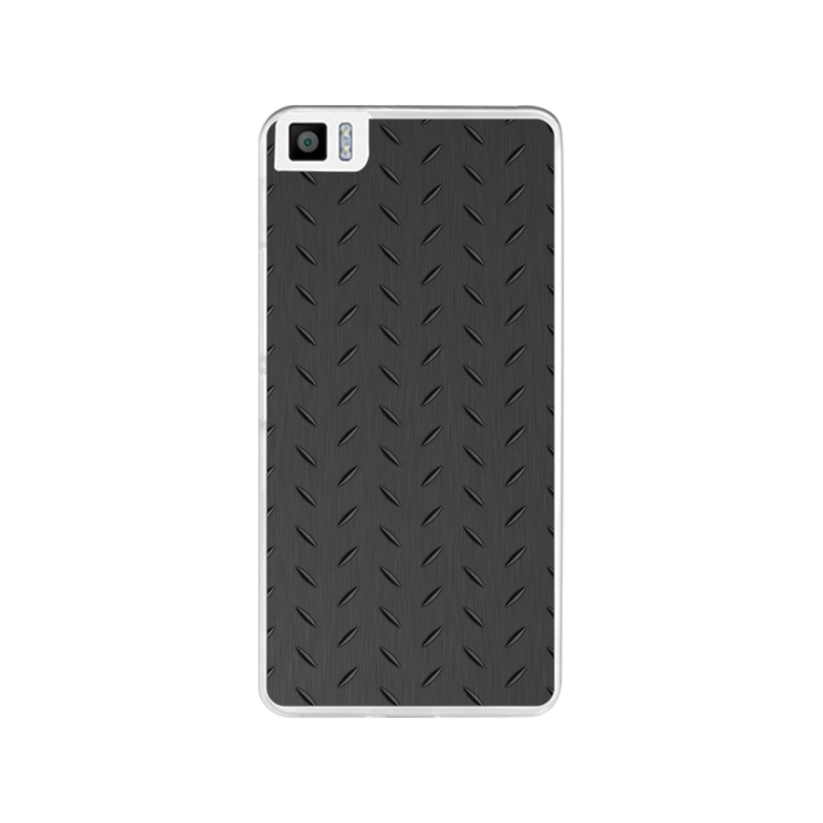 Funda Gel Tpu para Bq Aquaris M4.5 Diseño Metal Dibujos