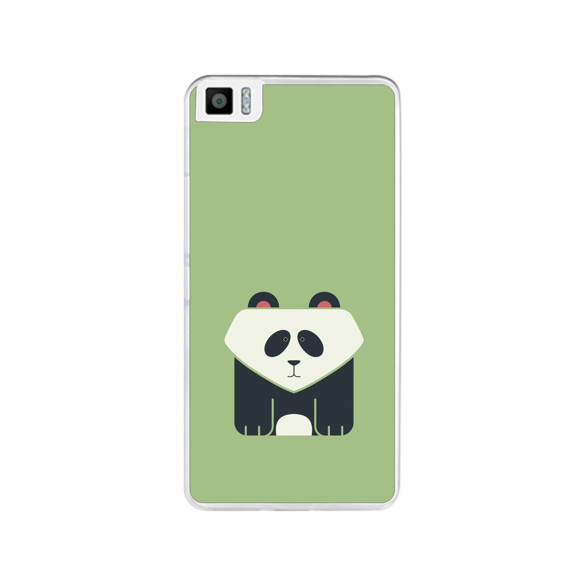 Funda Gel Tpu para Bq Aquaris M4.5 Diseño Panda Dibujos