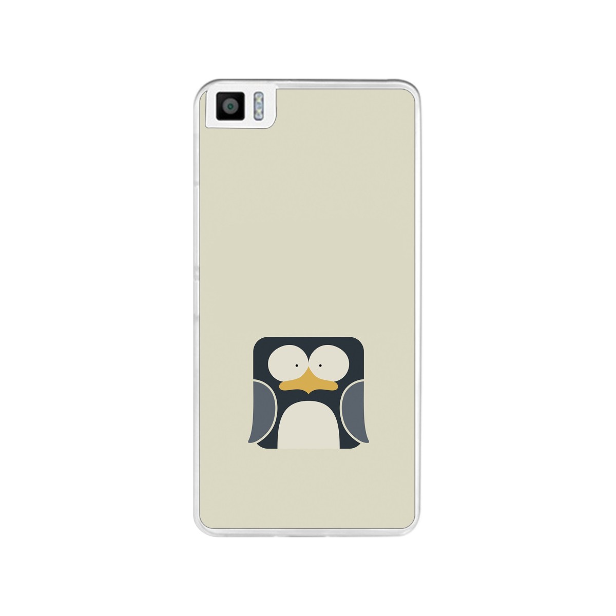 Funda Gel Tpu para Bq Aquaris M4.5 Diseño Pingüino Dibujos