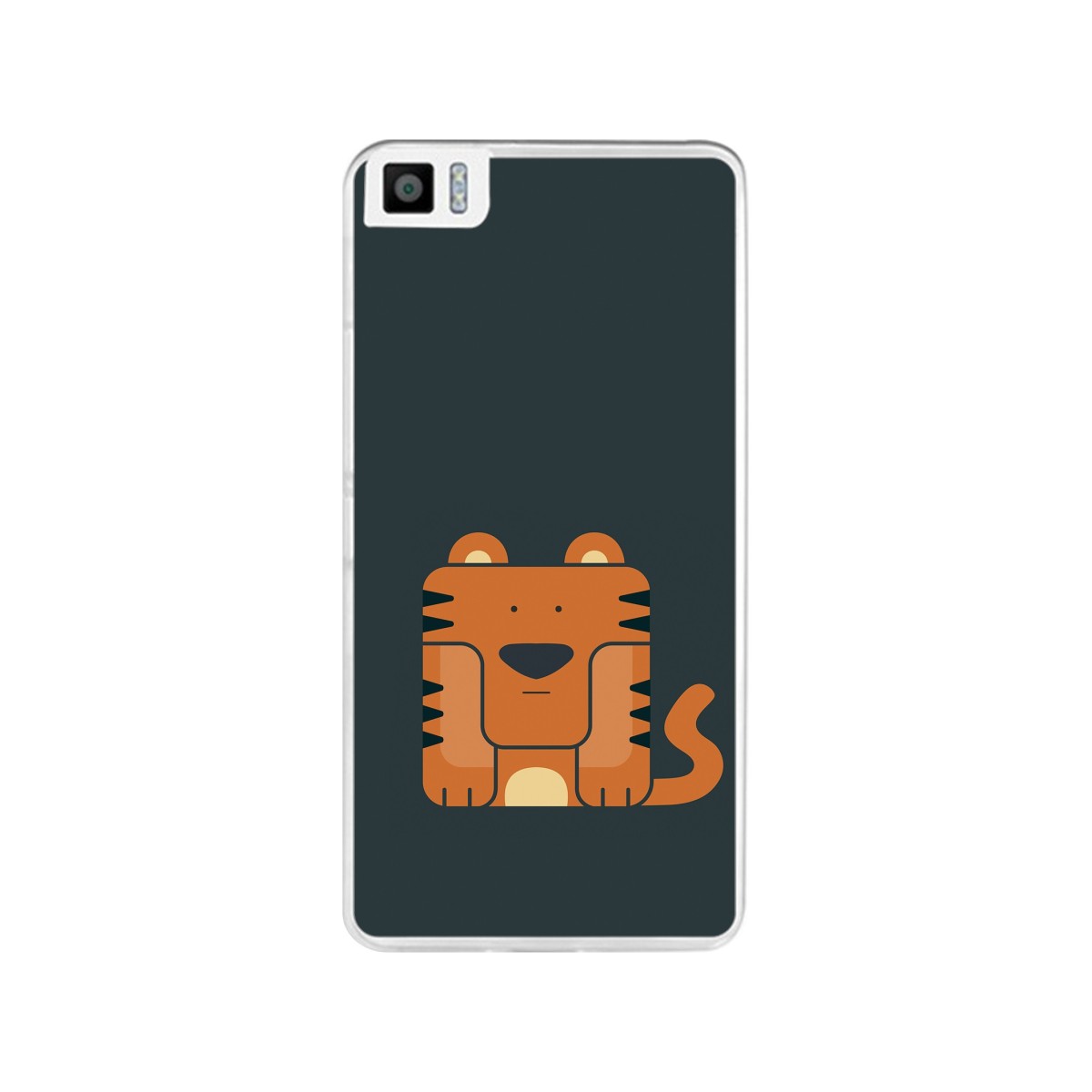 Funda Gel Tpu para Bq Aquaris M4.5 Diseño Tigre Dibujos