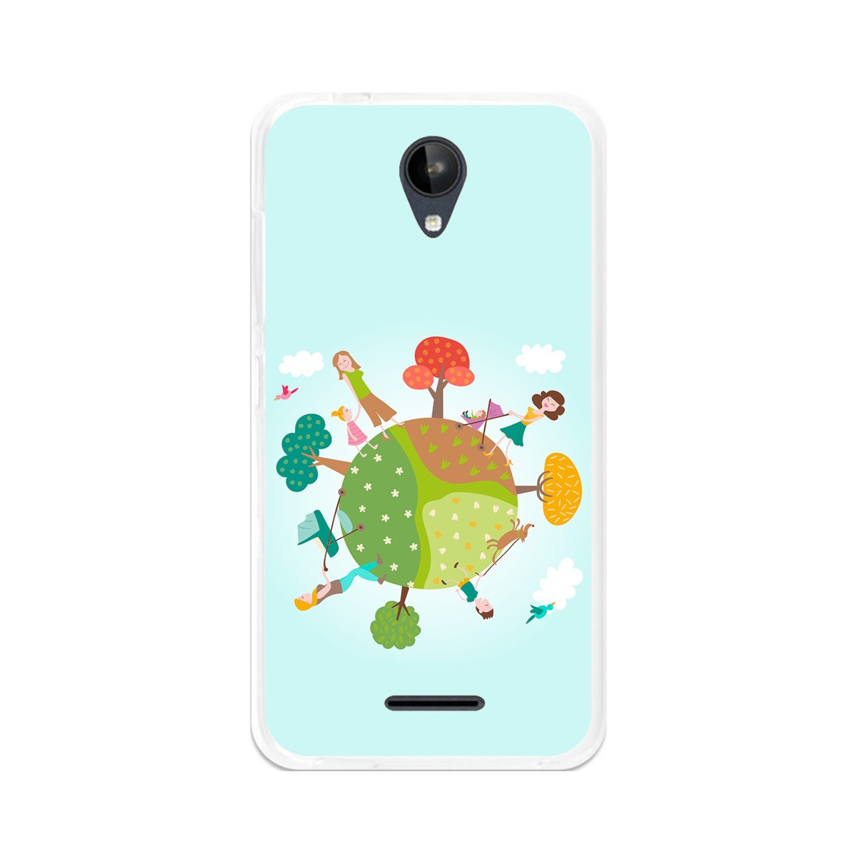 Funda Gel Tpu para Zte Blade A310 Diseño Familia Dibujos