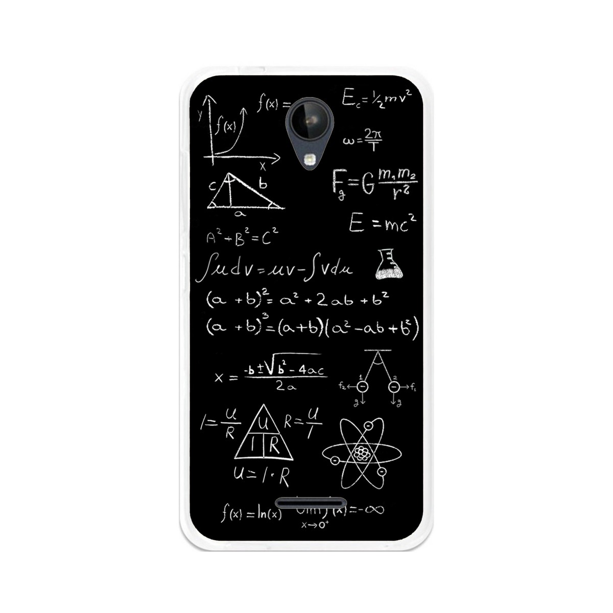 Funda Gel Tpu para Zte Blade A310 Diseño Formulas Dibujos