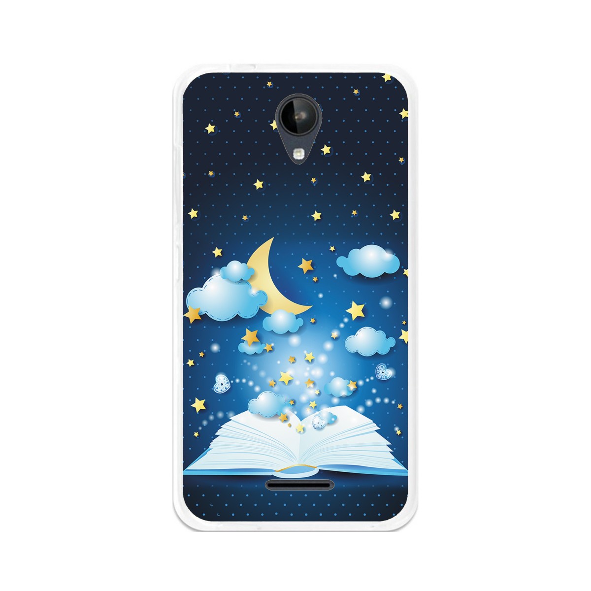 Funda Gel Tpu para Zte Blade A310 Diseño Libro-Cuentos Dibujos