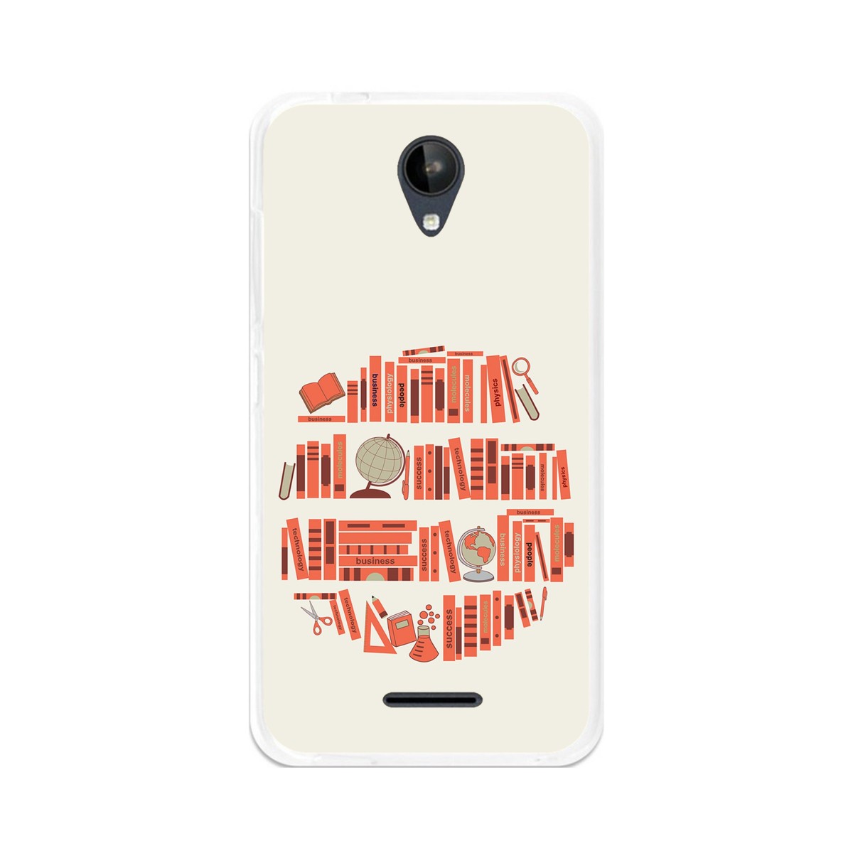 Funda Gel Tpu para Zte Blade A310 Diseño Mundo-Libro Dibujos