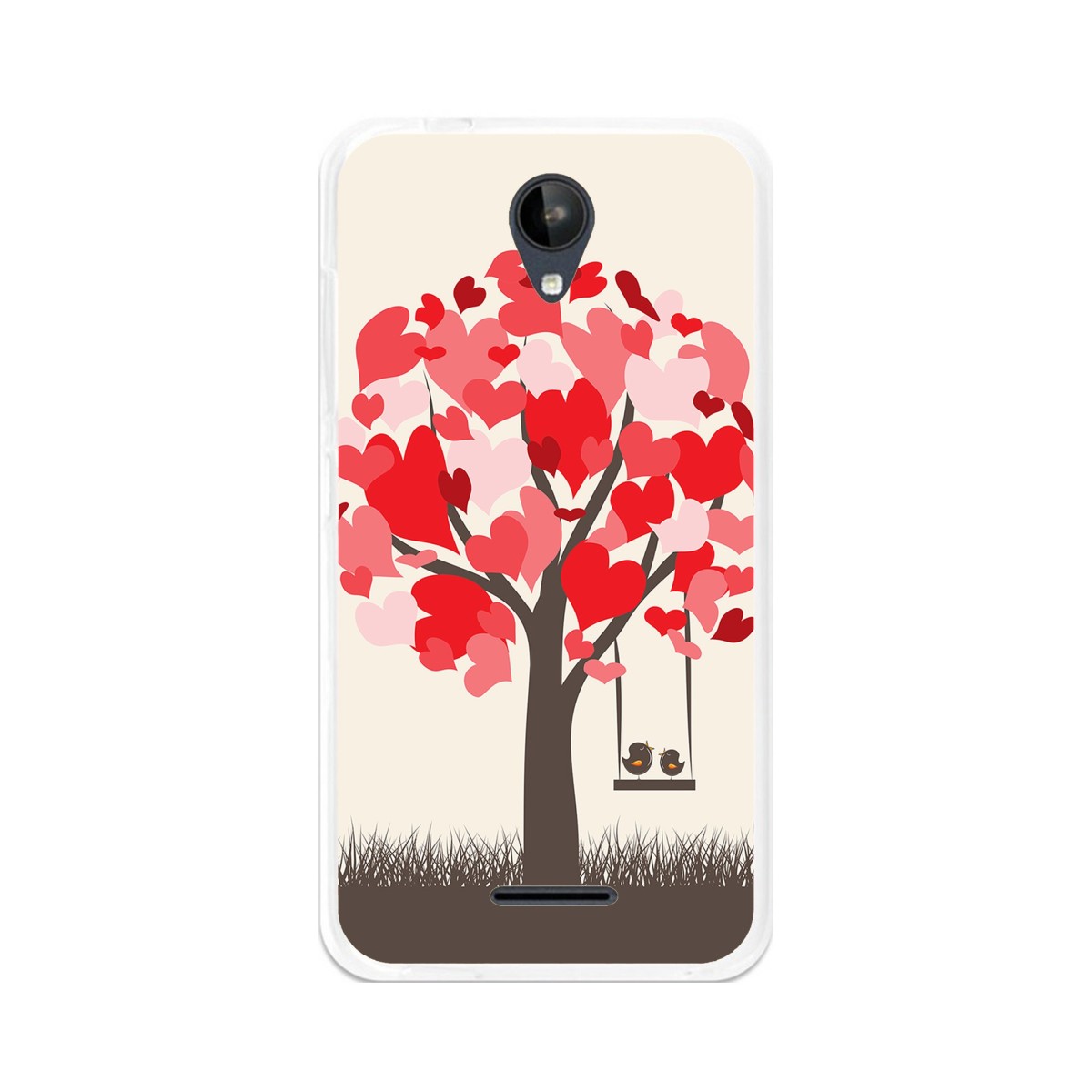 Funda Gel Tpu para Zte Blade A310 Diseño Pajaritos Dibujos