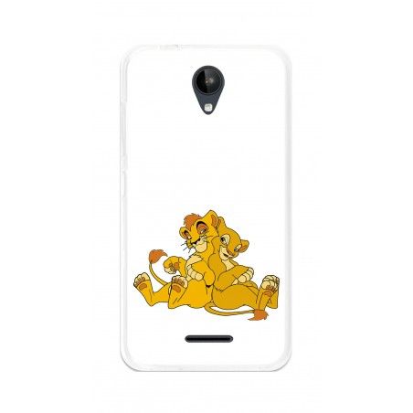 Funda Gel Tpu para Zte Blade A310 Diseño Leones Dibujos