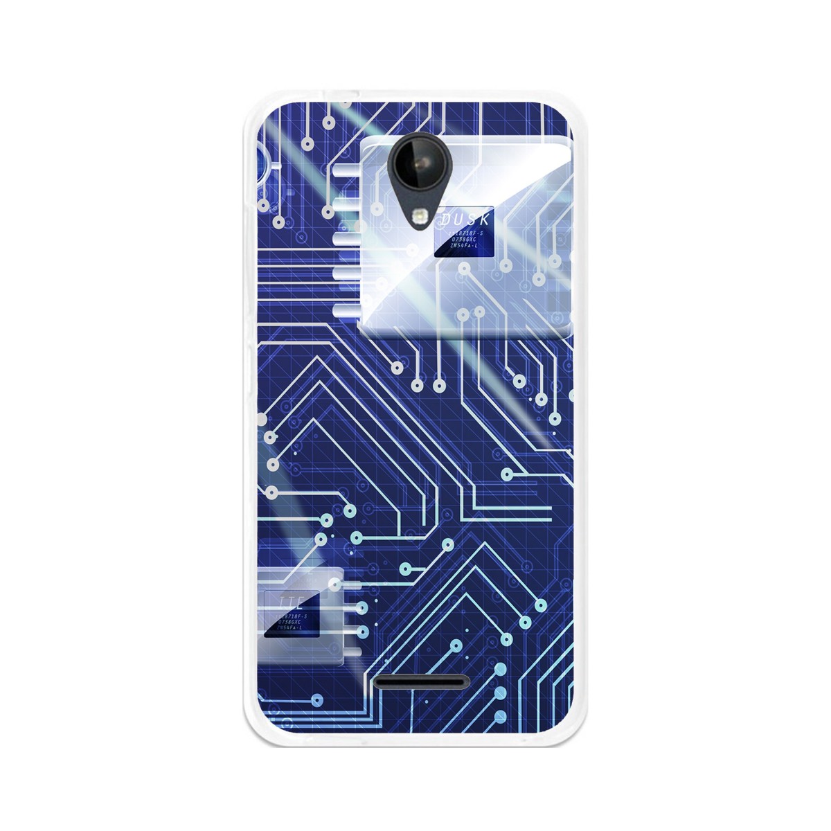 Funda Gel Tpu para Zte Blade A310 Diseño Circuito Dibujos