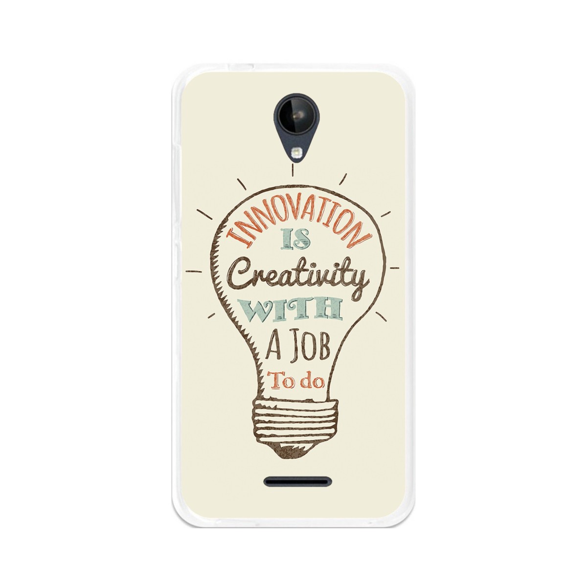 Funda Gel Tpu para Zte Blade A310 Diseño Creativity Dibujos