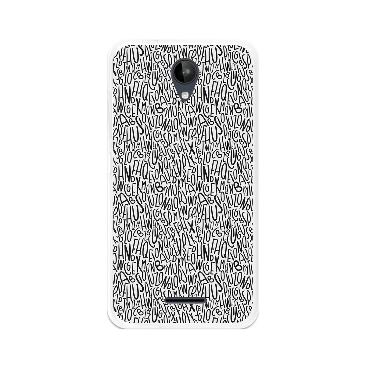 Funda Gel Tpu para Zte Blade A310 Diseño Letras Dibujos