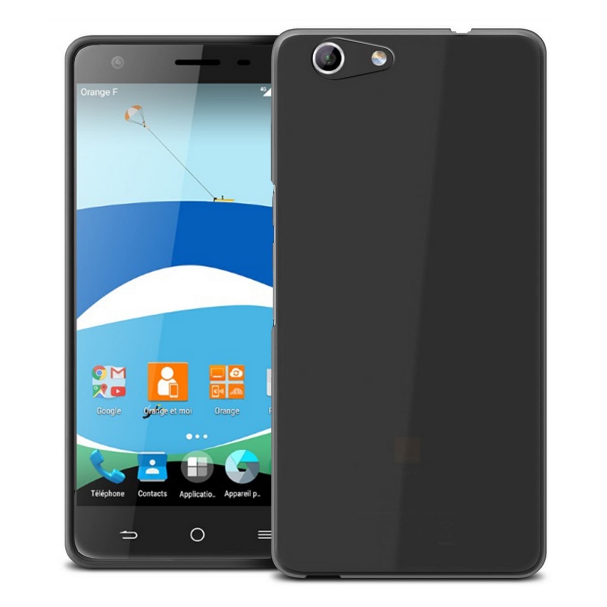 Funda Gel Tpu para Orange Dive 71 / Zte Blade A506 Color Negra