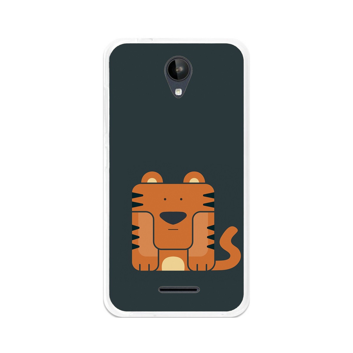 Funda Gel Tpu para Zte Blade A310 Diseño Tigre Dibujos