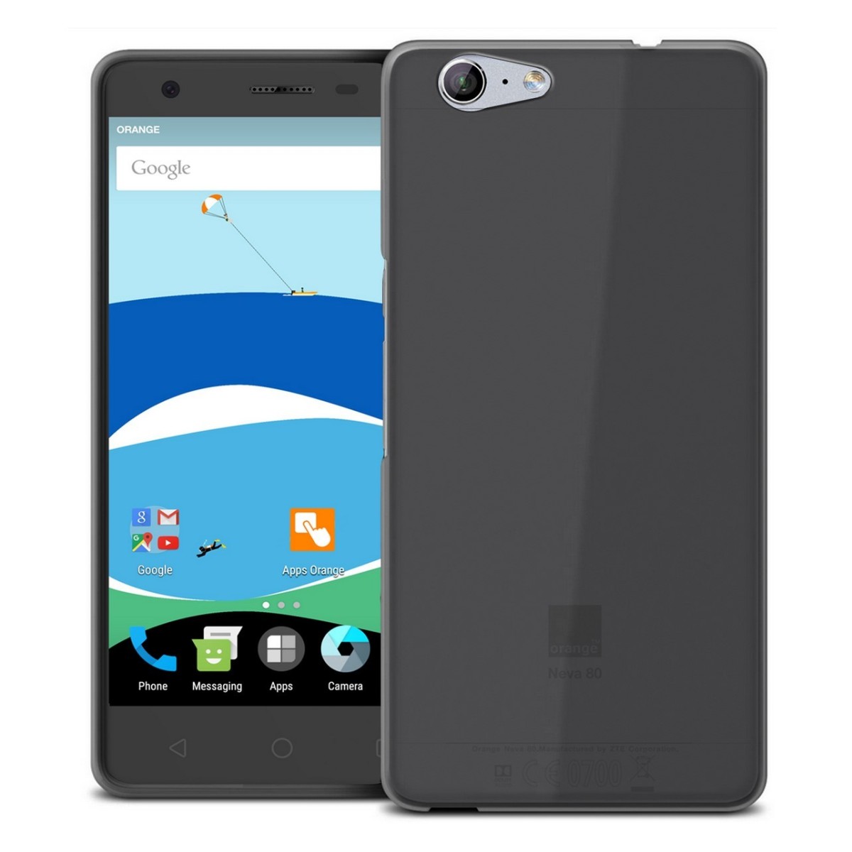 Funda Gel Tpu para Orange Neva 80 / Zte Blade V770 Color Negra