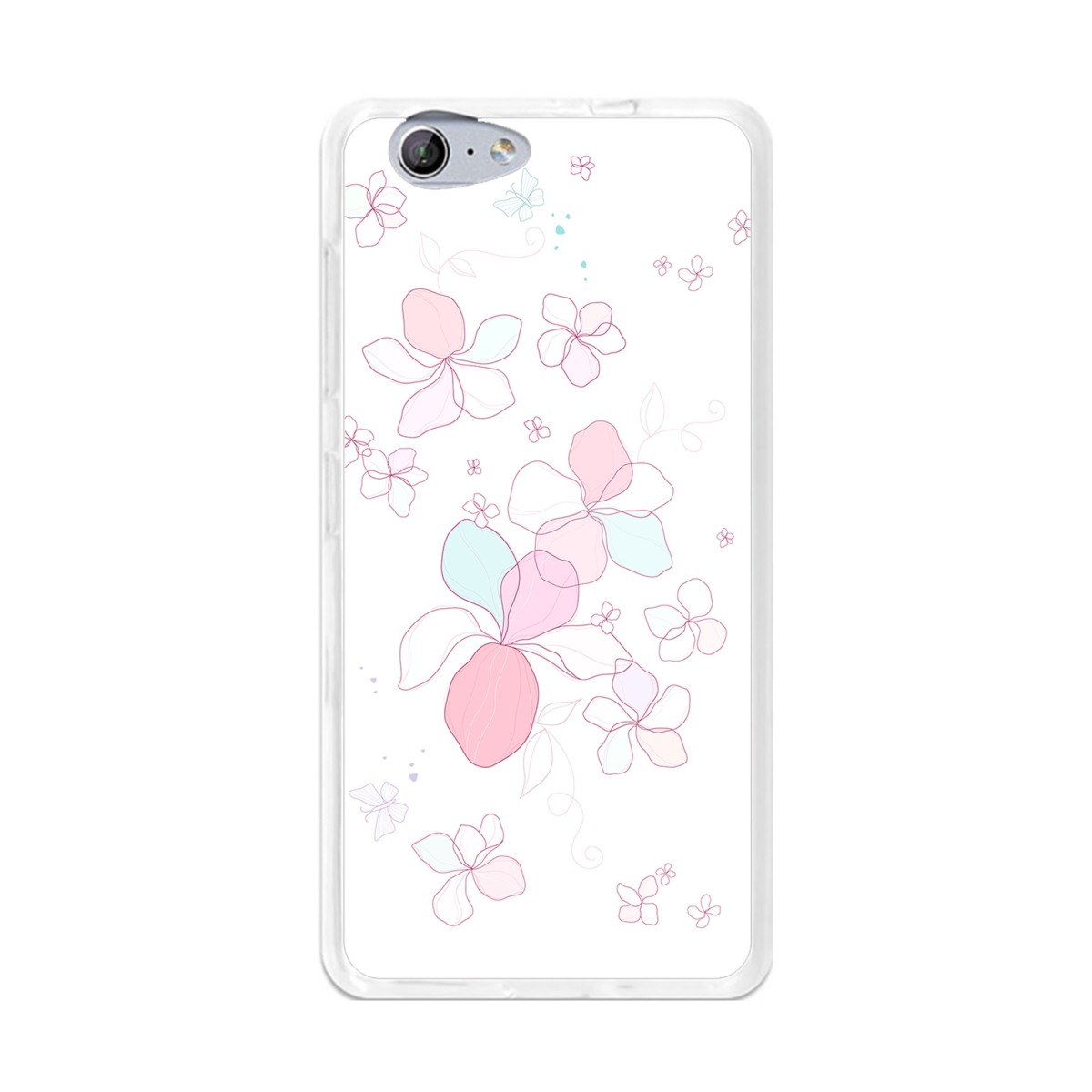 Funda Gel Tpu para Orange Neva 80 / Zte Blade V770 Diseño Flores-Minimal Dibujos