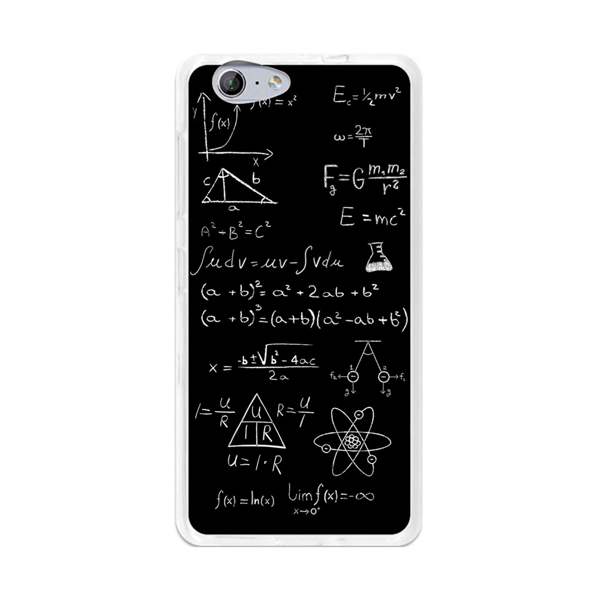 Funda Gel Tpu para Orange Neva 80 / Zte Blade V770 Diseño Formulas Dibujos