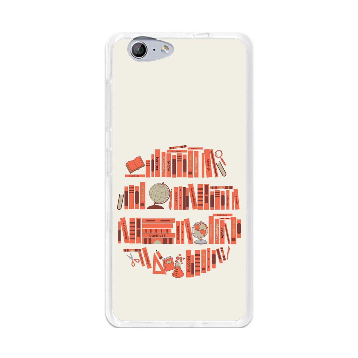Funda Gel Tpu para Orange Neva 80 / Zte Blade V770 Diseño Mundo-Libro Dibujos