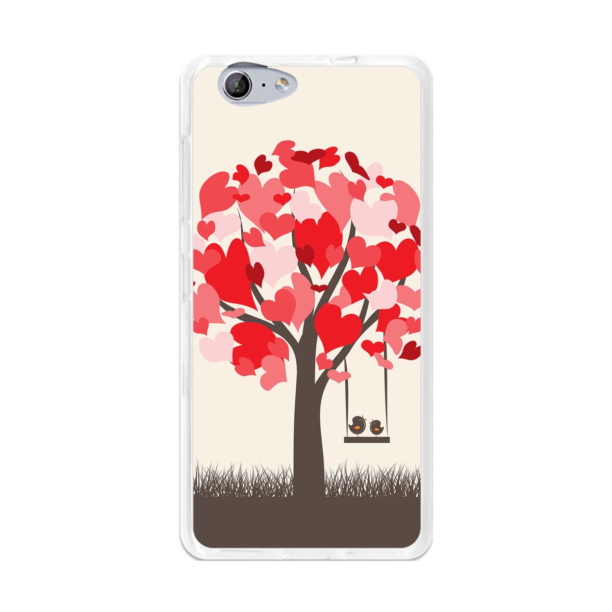 Funda Gel Tpu para Orange Neva 80 / Zte Blade V770 Diseño Pajaritos Dibujos