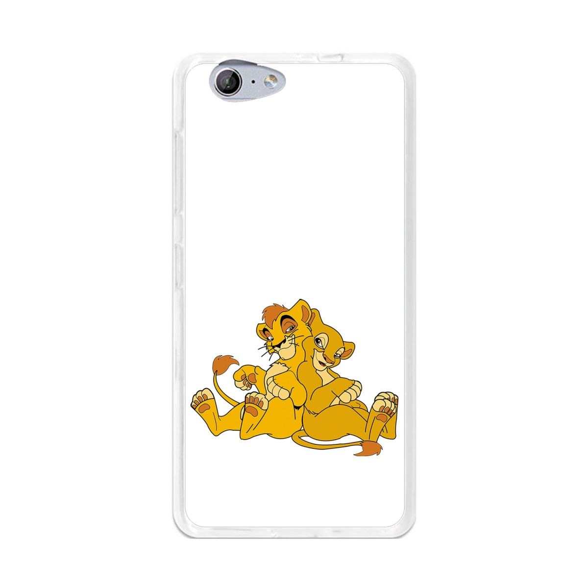 Funda Gel Tpu para Orange Neva 80 / Zte Blade V770 Diseño Leones Dibujos