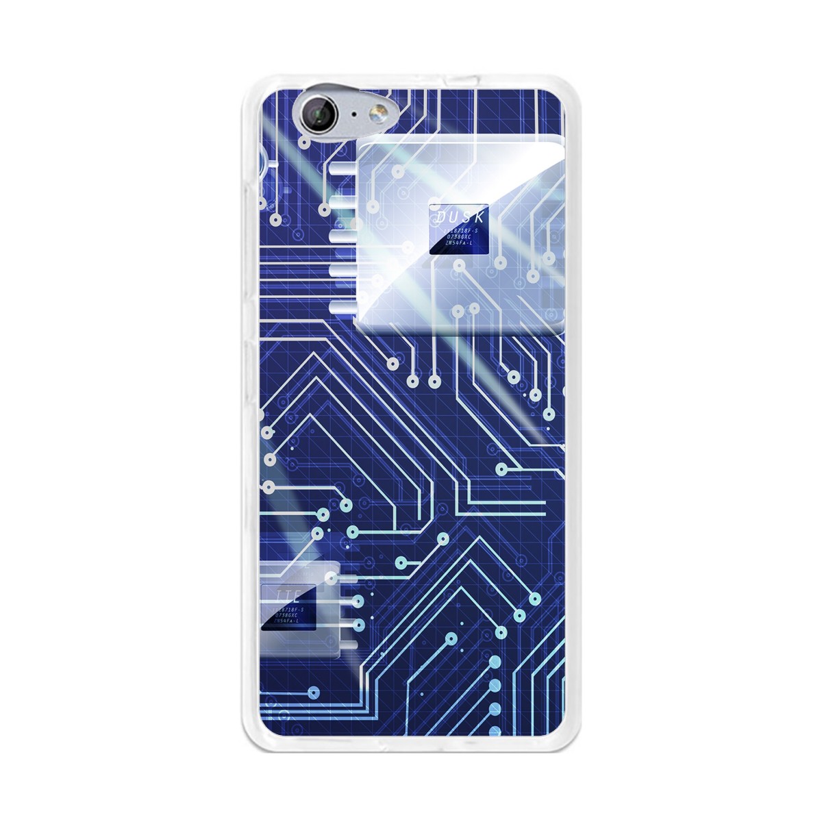 Funda Gel Tpu para Orange Neva 80 / Zte Blade V770 Diseño Circuito Dibujos