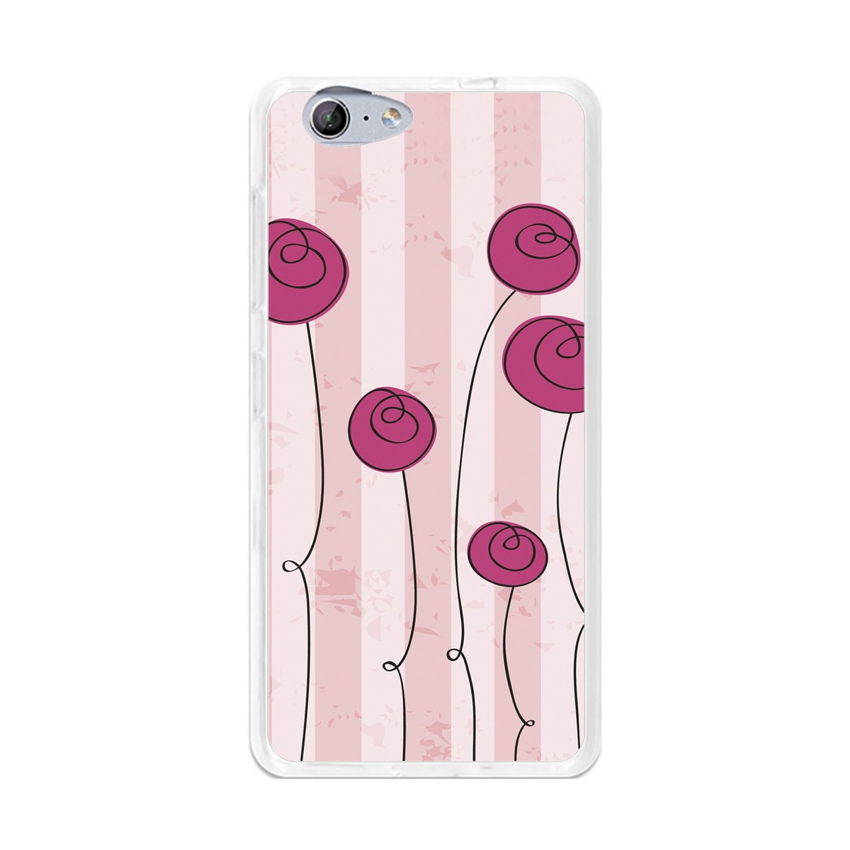 Funda Gel Tpu para Orange Neva 80 / Zte Blade V770 Diseño Flores Vintage Dibujos
