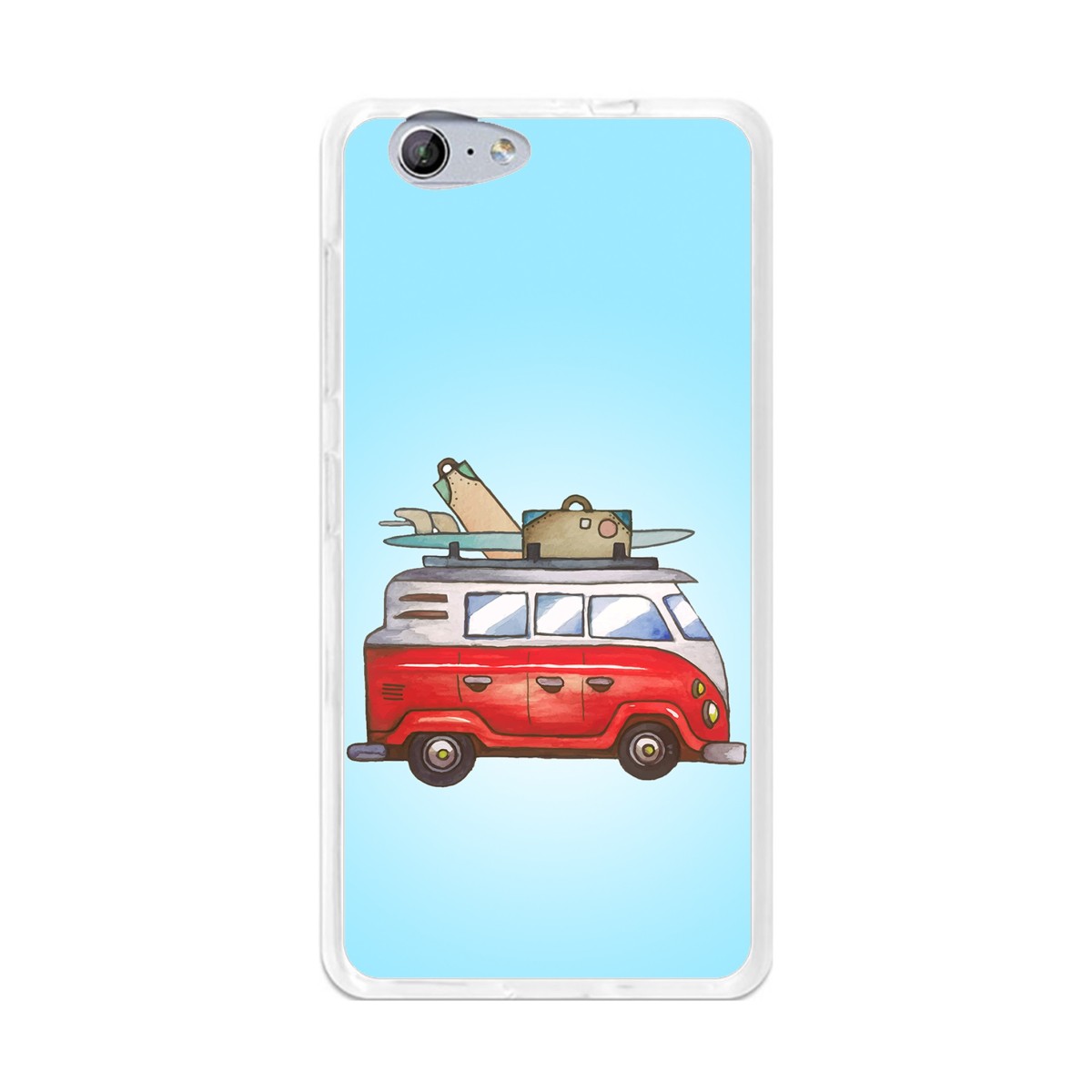 Funda Gel Tpu para Orange Neva 80 / Zte Blade V770 Diseño Furgoneta Dibujos