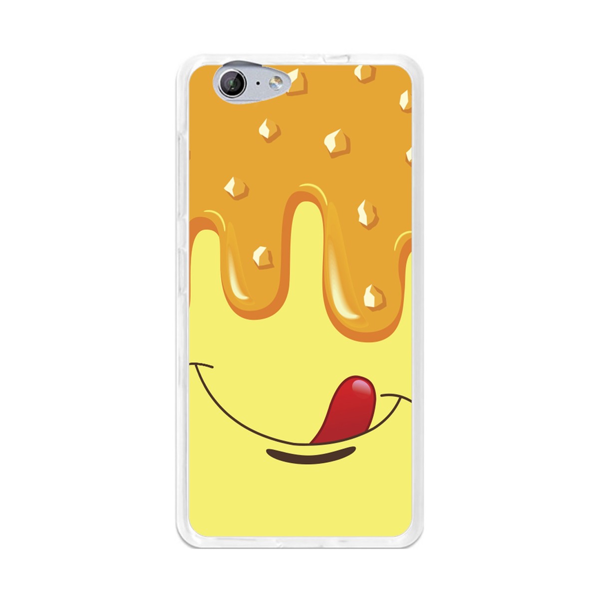 Funda Gel Tpu para Orange Neva 80 / Zte Blade V770 Diseño Helado Vainilla Dibujos