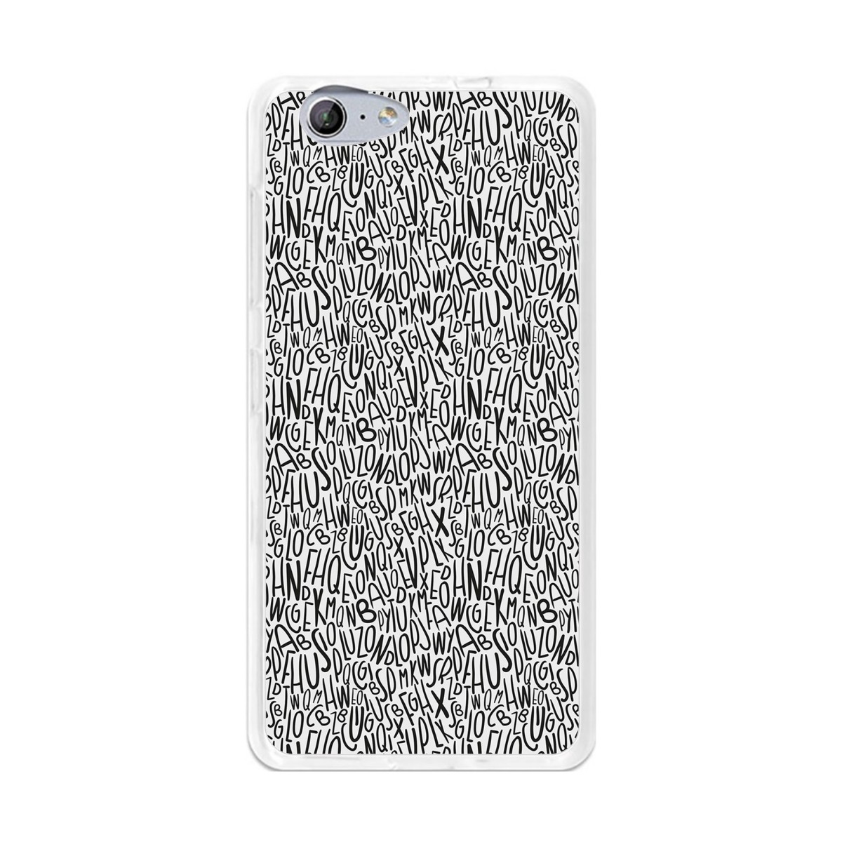 Funda Gel Tpu para Orange Neva 80 / Zte Blade V770 Diseño Letras Dibujos