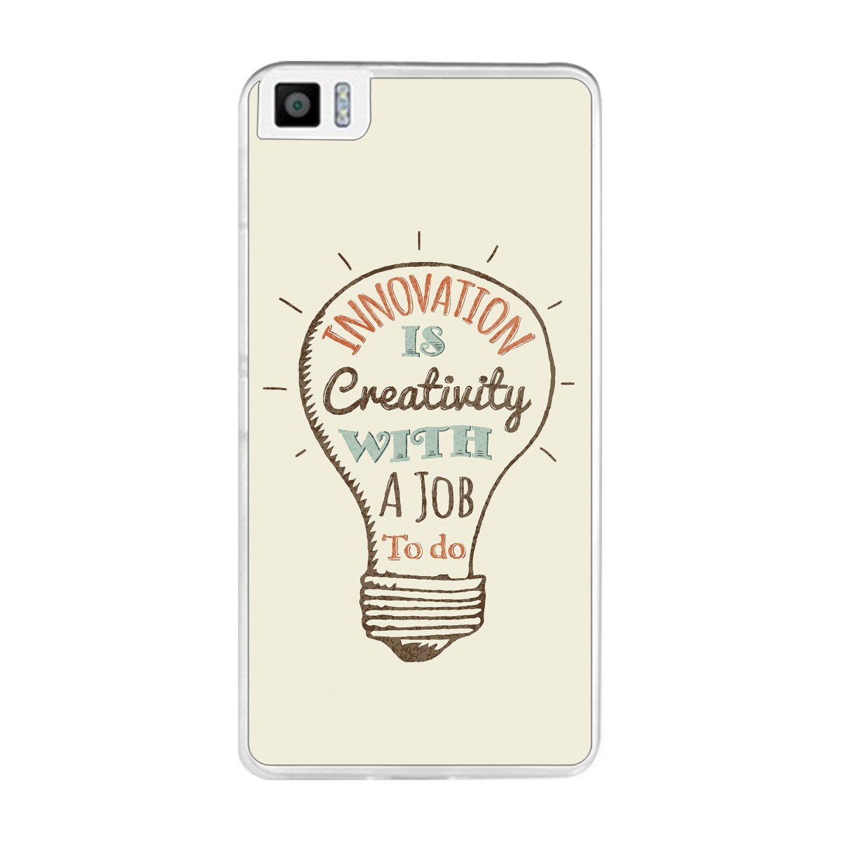 Funda Gel Tpu para Bq Aquaris M2017 / M5.5 Diseño Creativity Dibujos