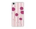 Funda Gel Tpu para Bq Aquaris M2017 / M5.5 Diseño Flores Vintage Dibujos